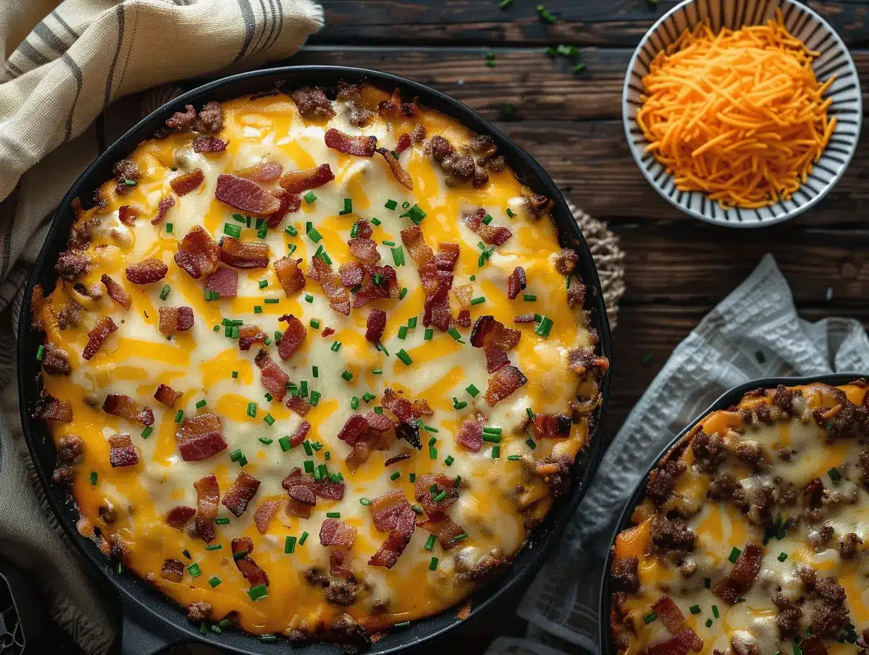 bacon cheeseburger casserole preparation steps
