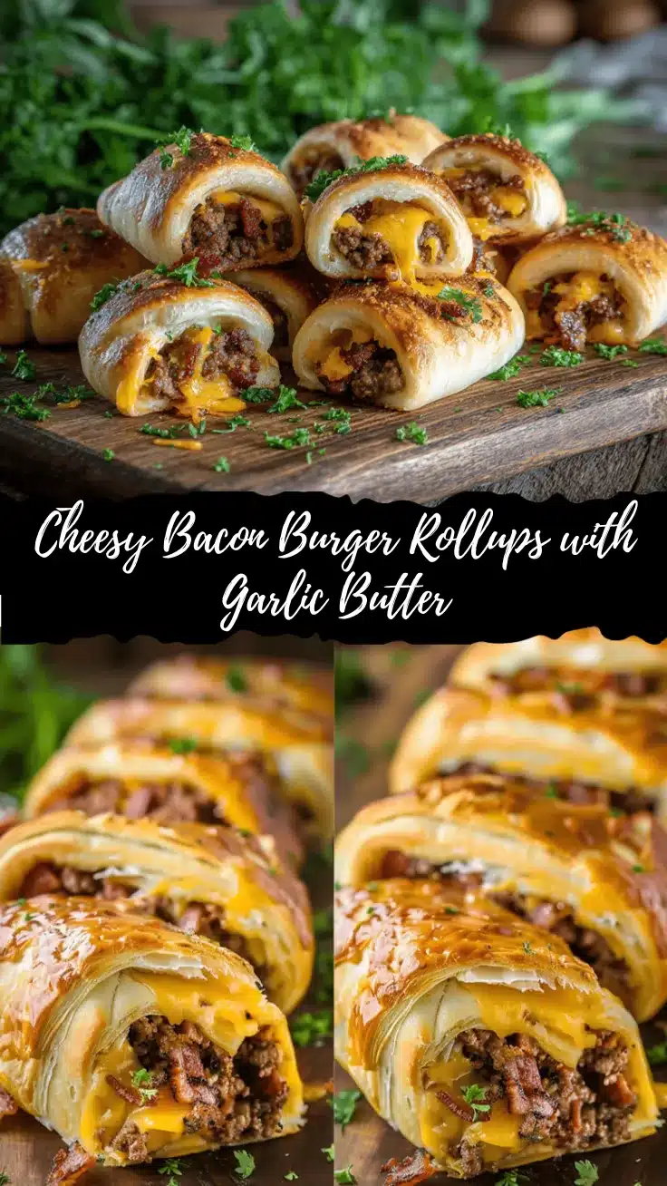bacon cheeseburger crescent rollups recipe