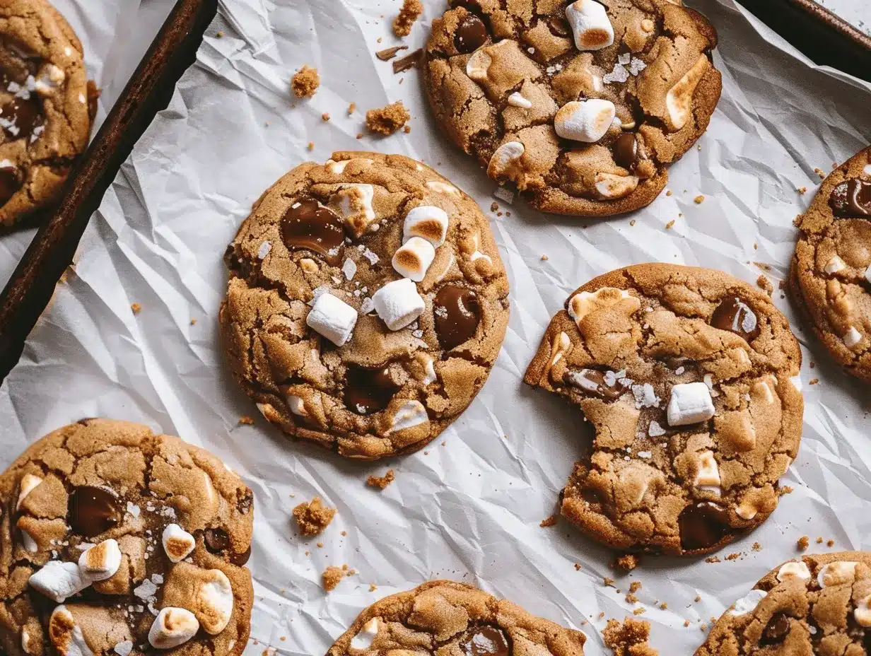 Banana Bread Chocolate Chip Smores Cookies preparation steps