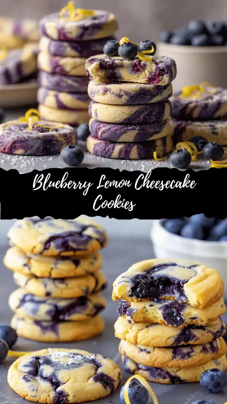 blueberry lemon cheesecake cookies recipe