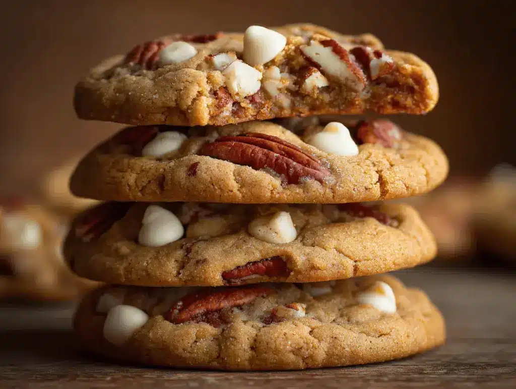 brown butter maple pecan cookies - featured image