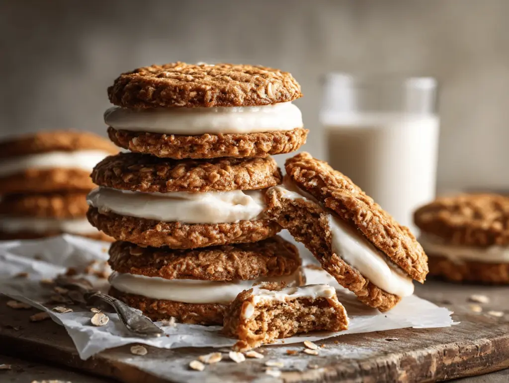 brown butter oatmeal cream pies - featured image