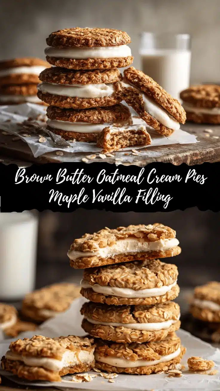 brown butter oatmeal cream pies recipe