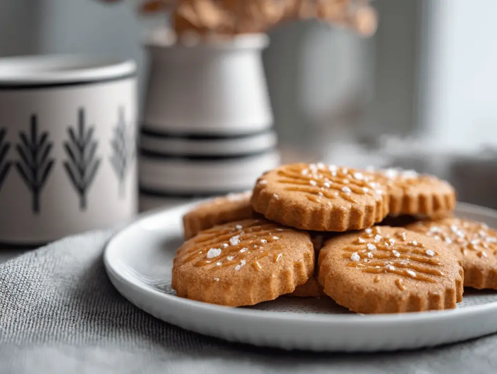 Brown Butter Salted Caramel French Butter Cookies - featured image