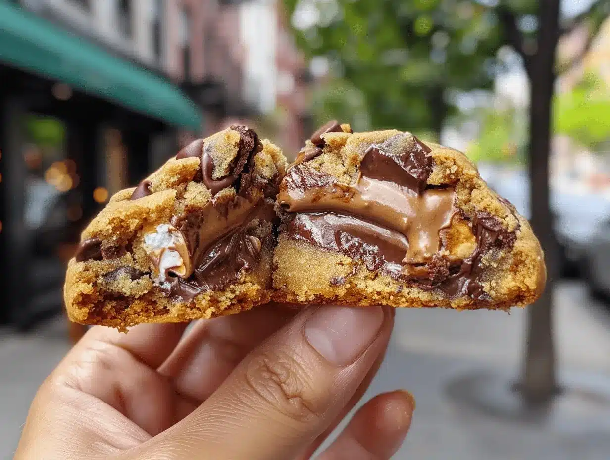 brown butter stuffed smores cookies preparation steps