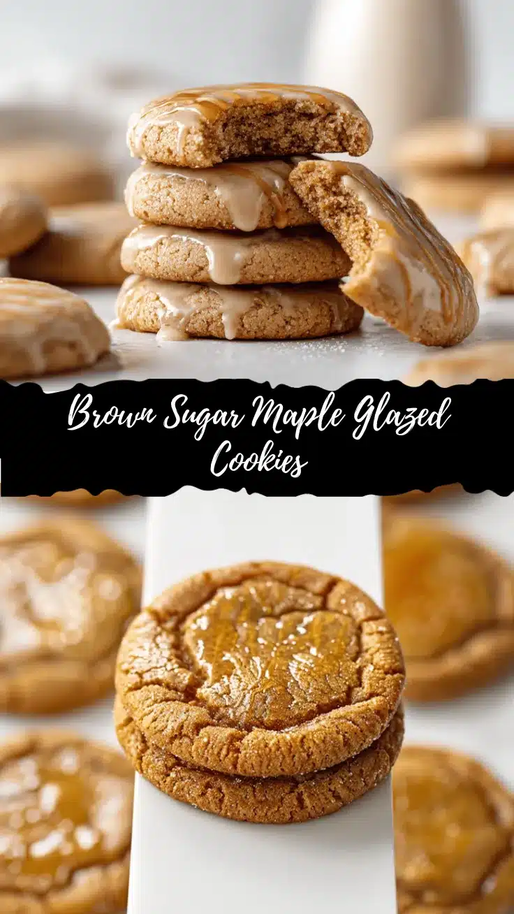 brown sugar maple glazed cookies recipe