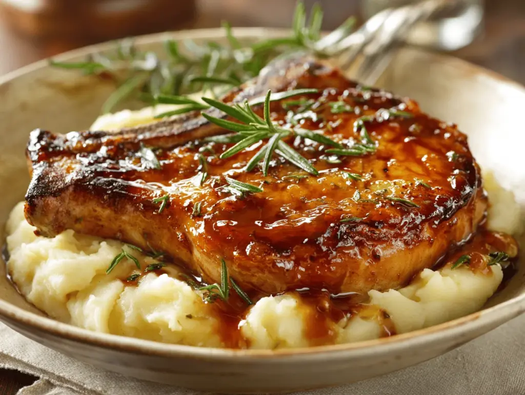 brown sugar pork chops - featured image