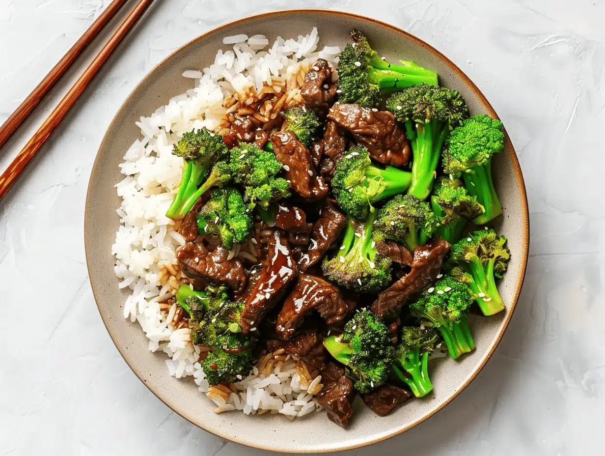 Chinese beef and broccoli preparation steps