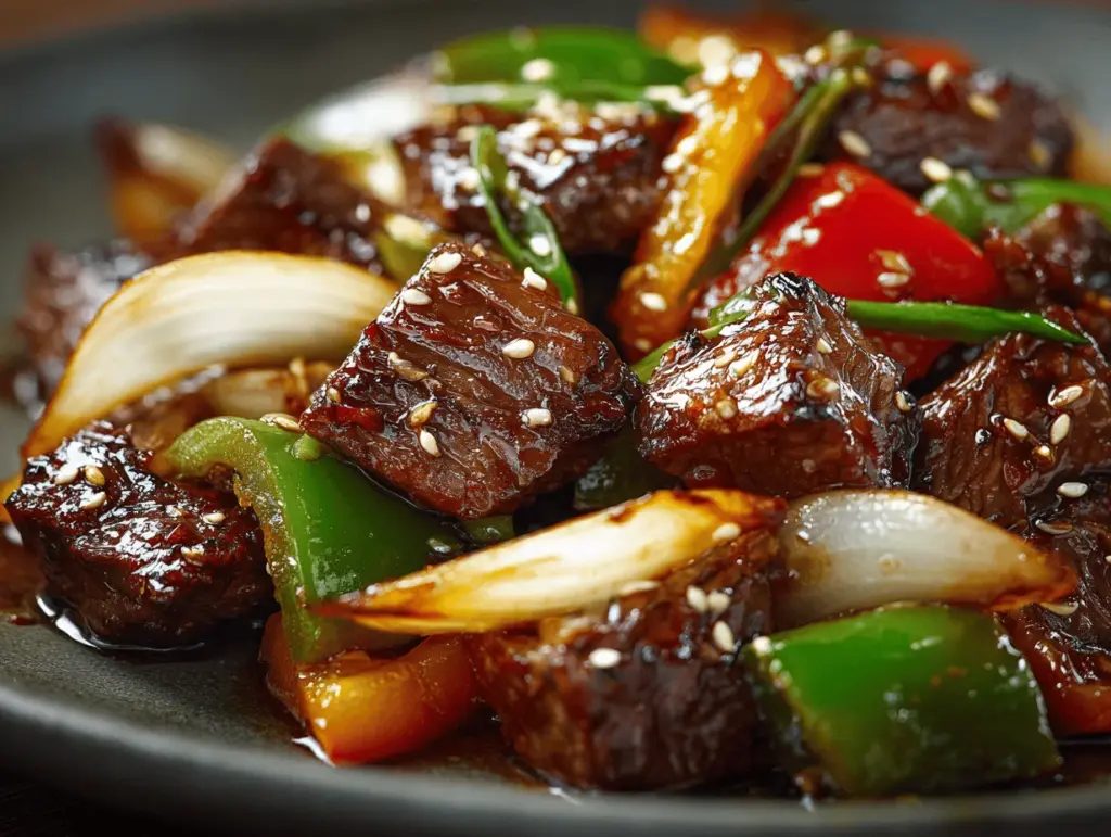 Chinese pepper steak with onions - featured image