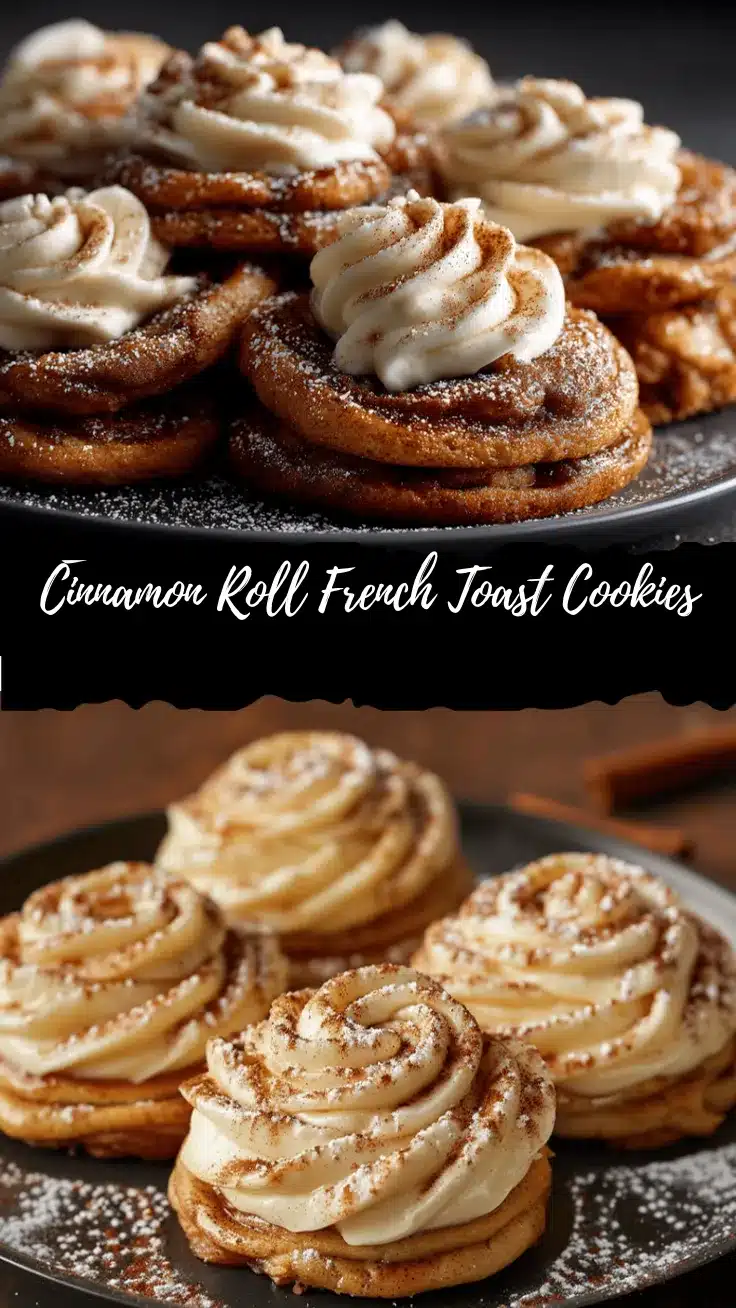 cinnamon roll French toast cookies recipe