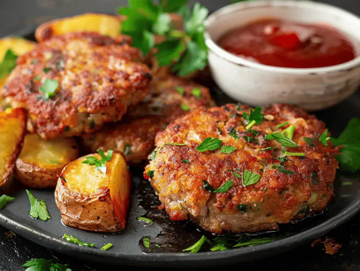 Classic German Frikadellen preparation steps
