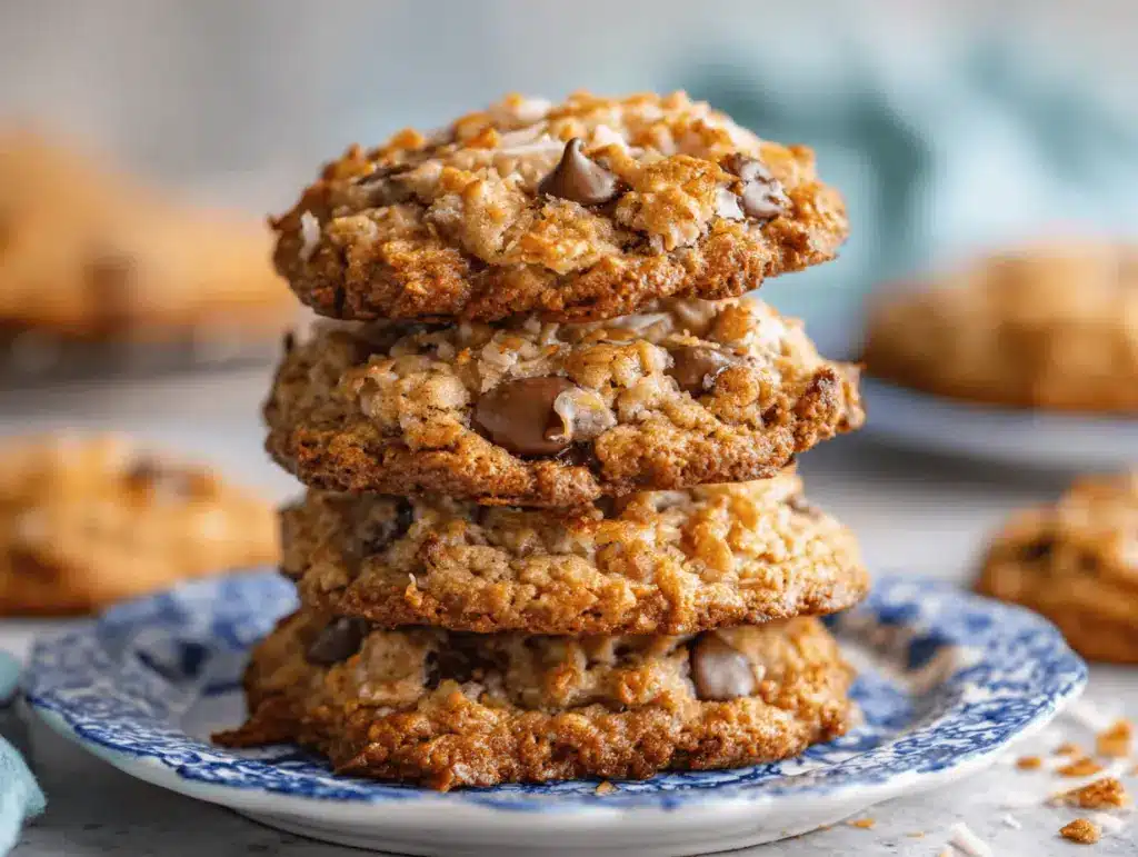 coconut chocolate chip cookies - featured image