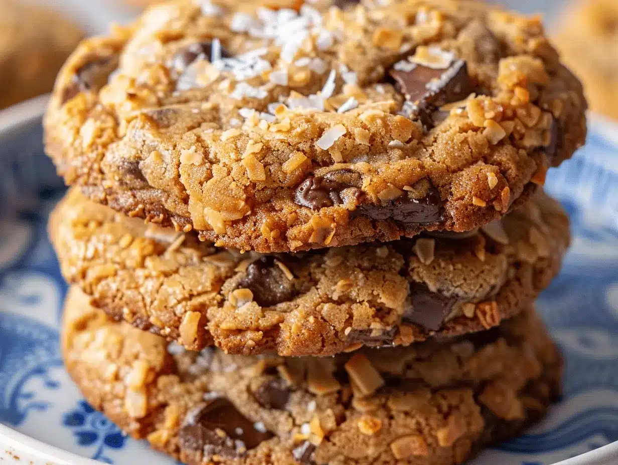 coconut chocolate chip cookies preparation steps