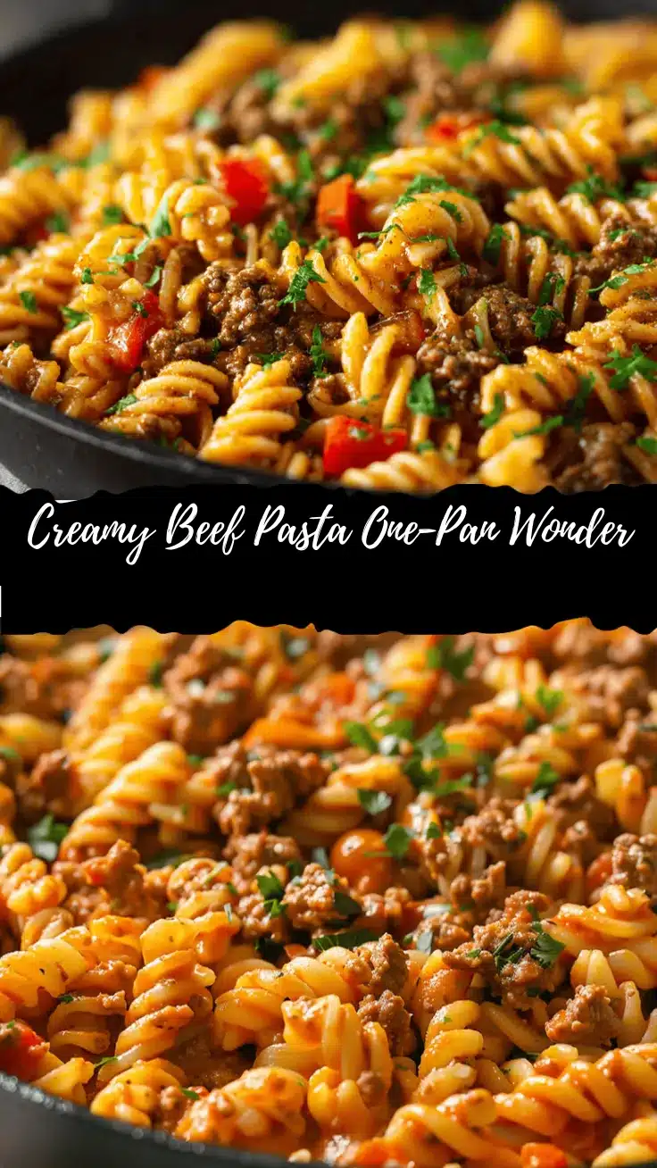 creamy ground beef pasta recipe