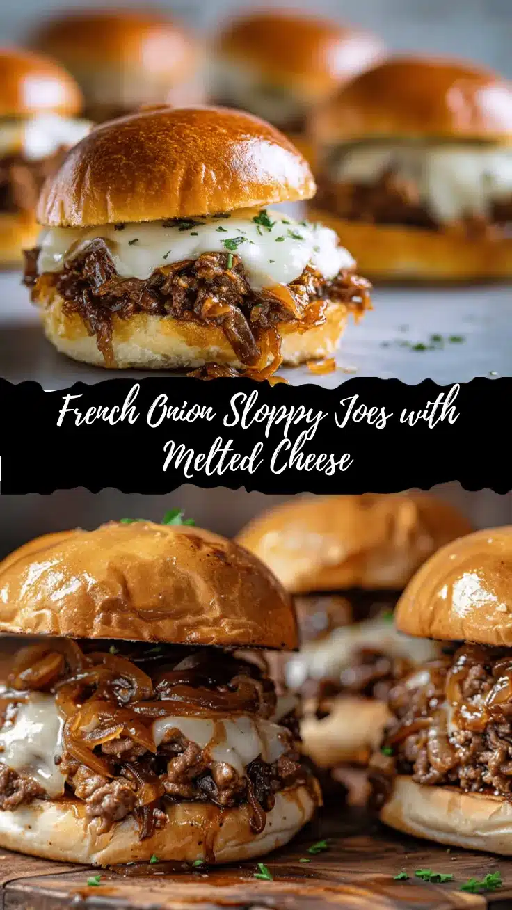 French Onion Beef Sloppy Joes recipe