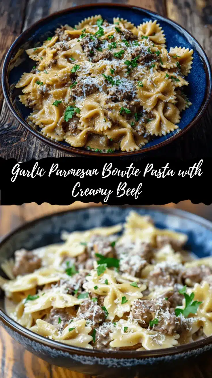garlic parmesan bowtie pasta recipe