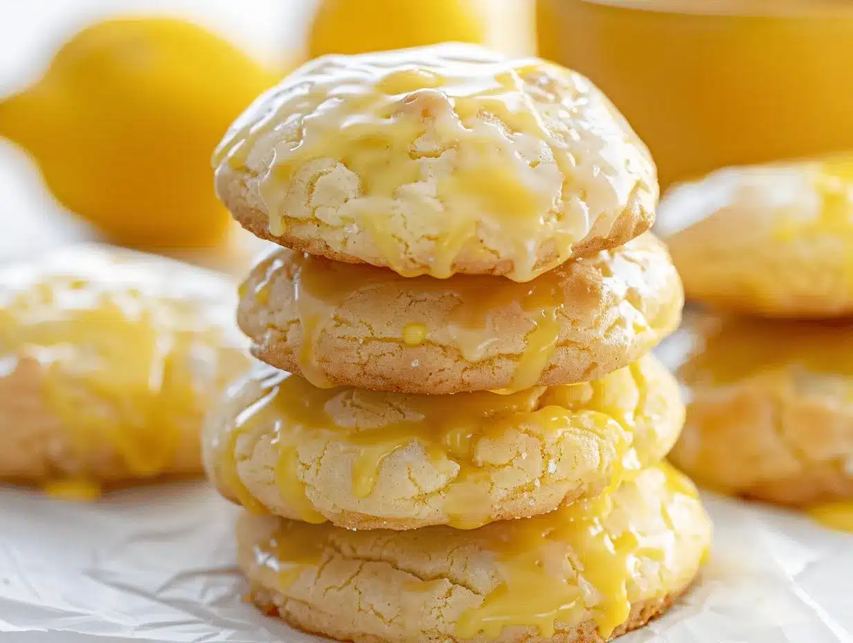 Glazed Lemon Cream Cheese Pound Cake Cookies preparation steps