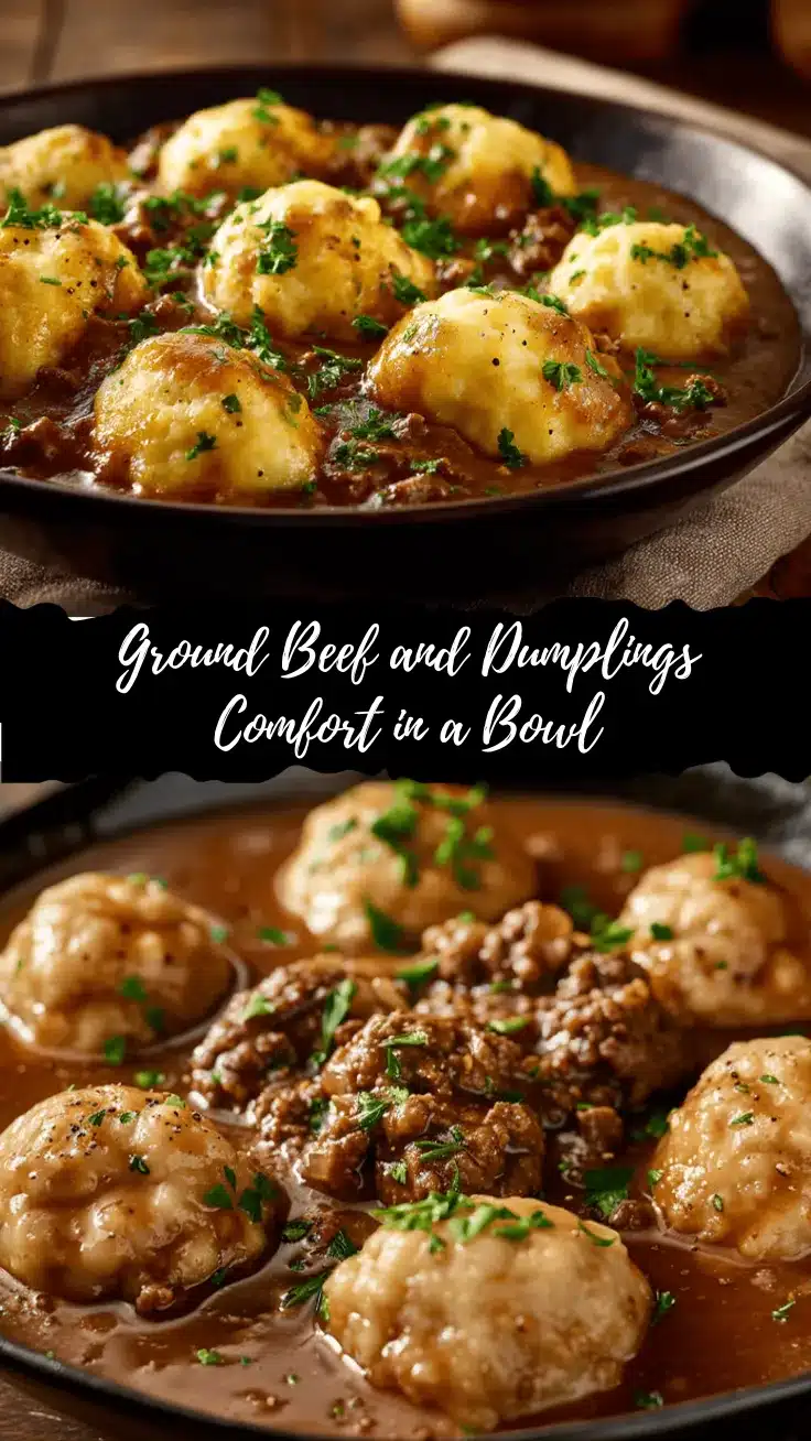 ground beef and dumplings recipe