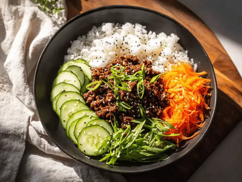 Korean ground beef bowl - featured image