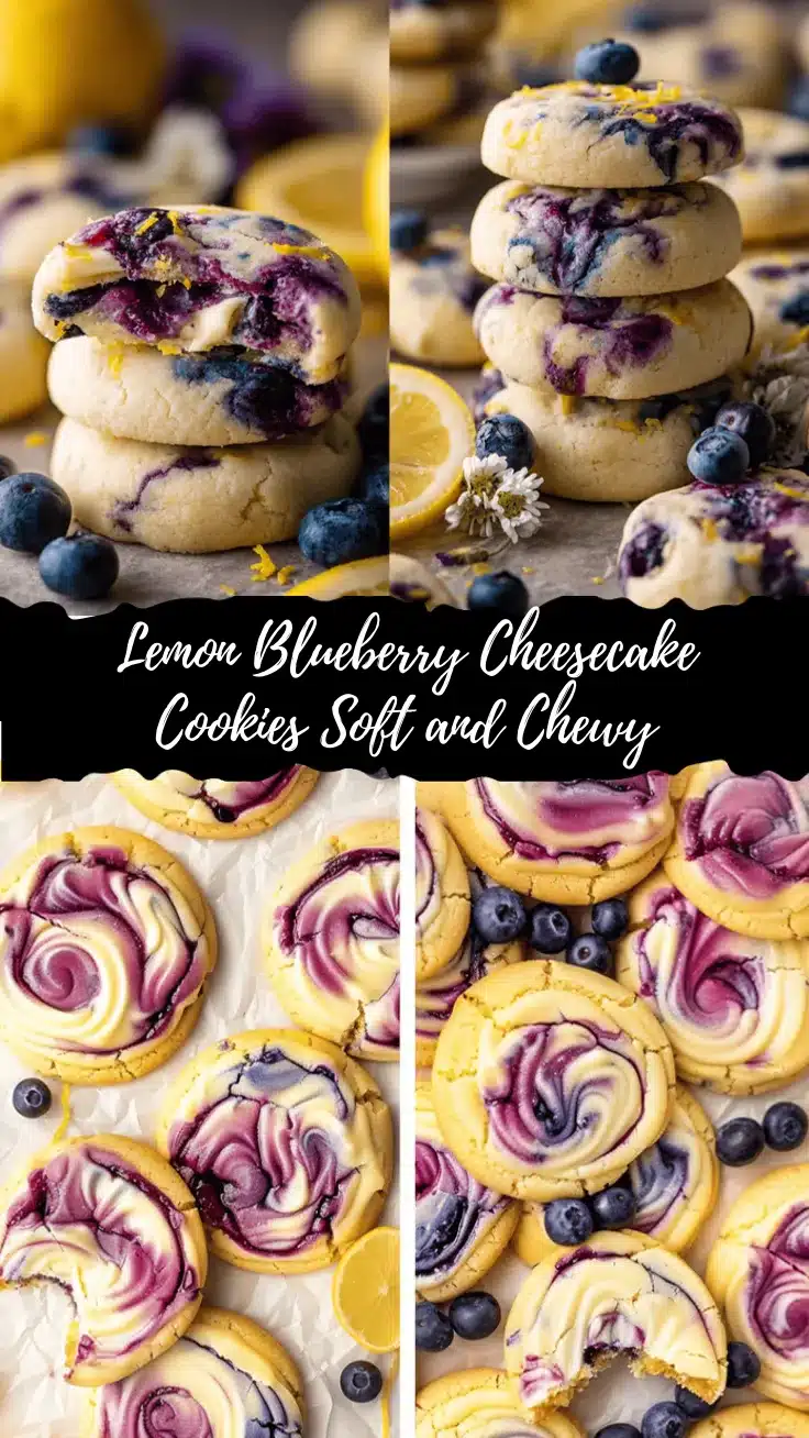 lemon blueberry cheesecake cookies recipe