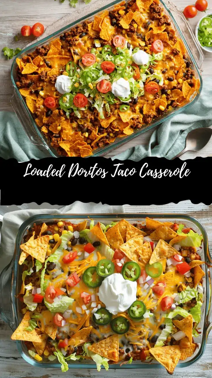 loaded Doritos taco casserole recipe