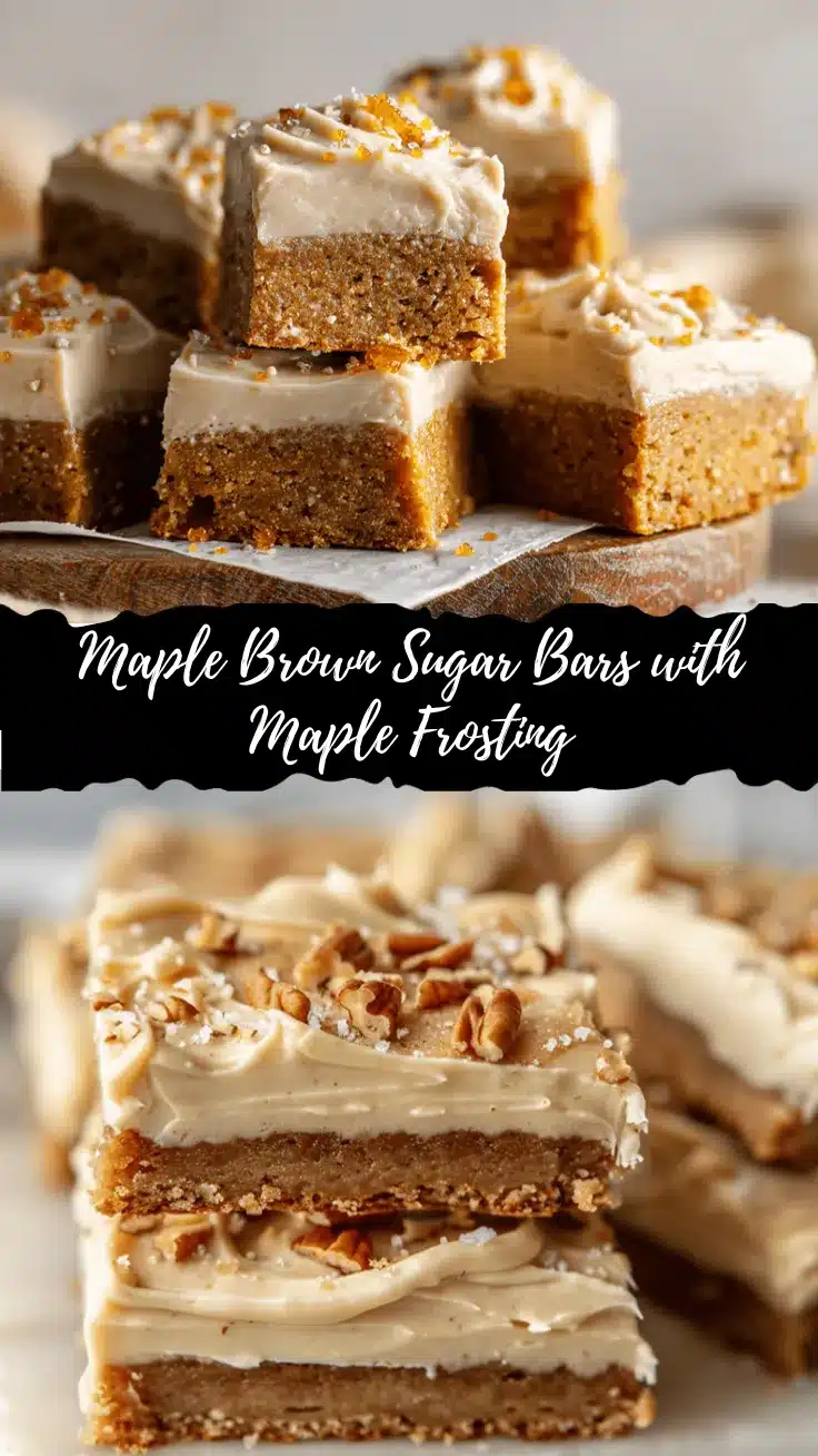 maple brown sugar cookie bars recipe