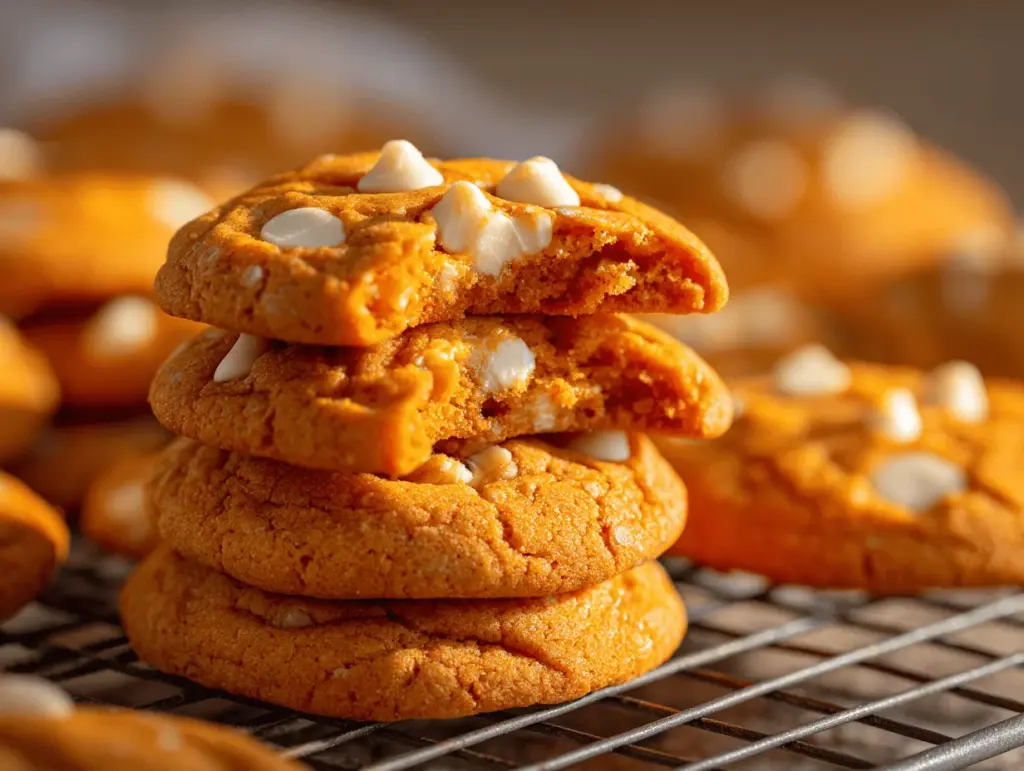 orange creamsicle white chocolate chip cookies - featured image