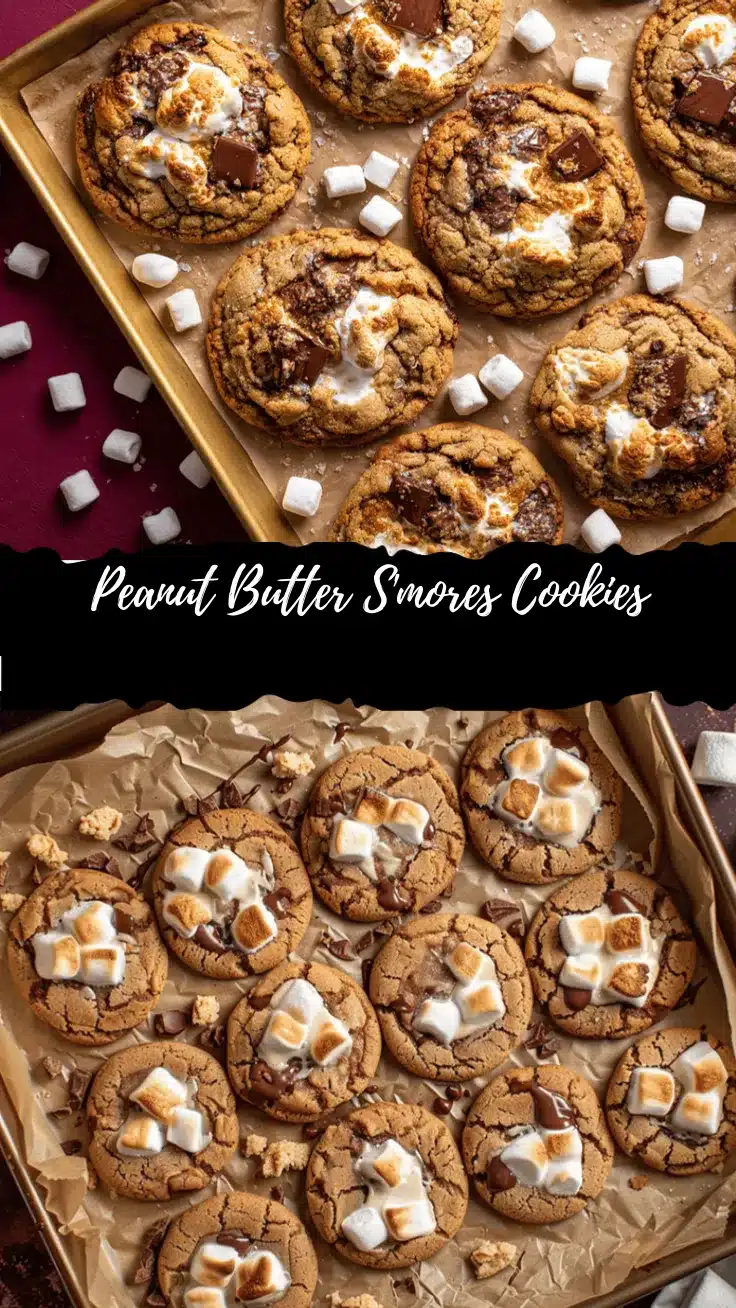 peanut butter smores cookies recipe