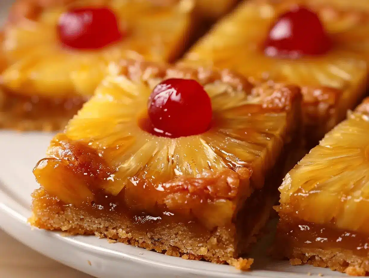 pineapple upside-down cookie bars preparation steps