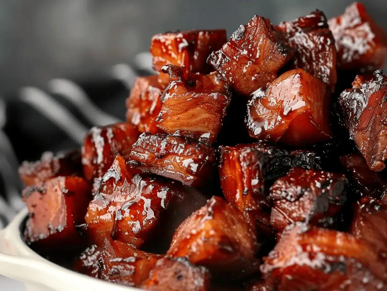 pork belly burnt ends oven recipe preparation steps