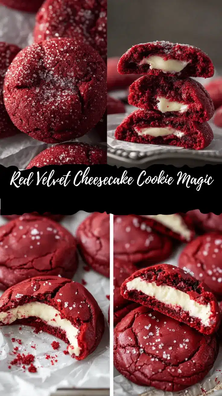 red velvet cheesecake stuffed cookies recipe