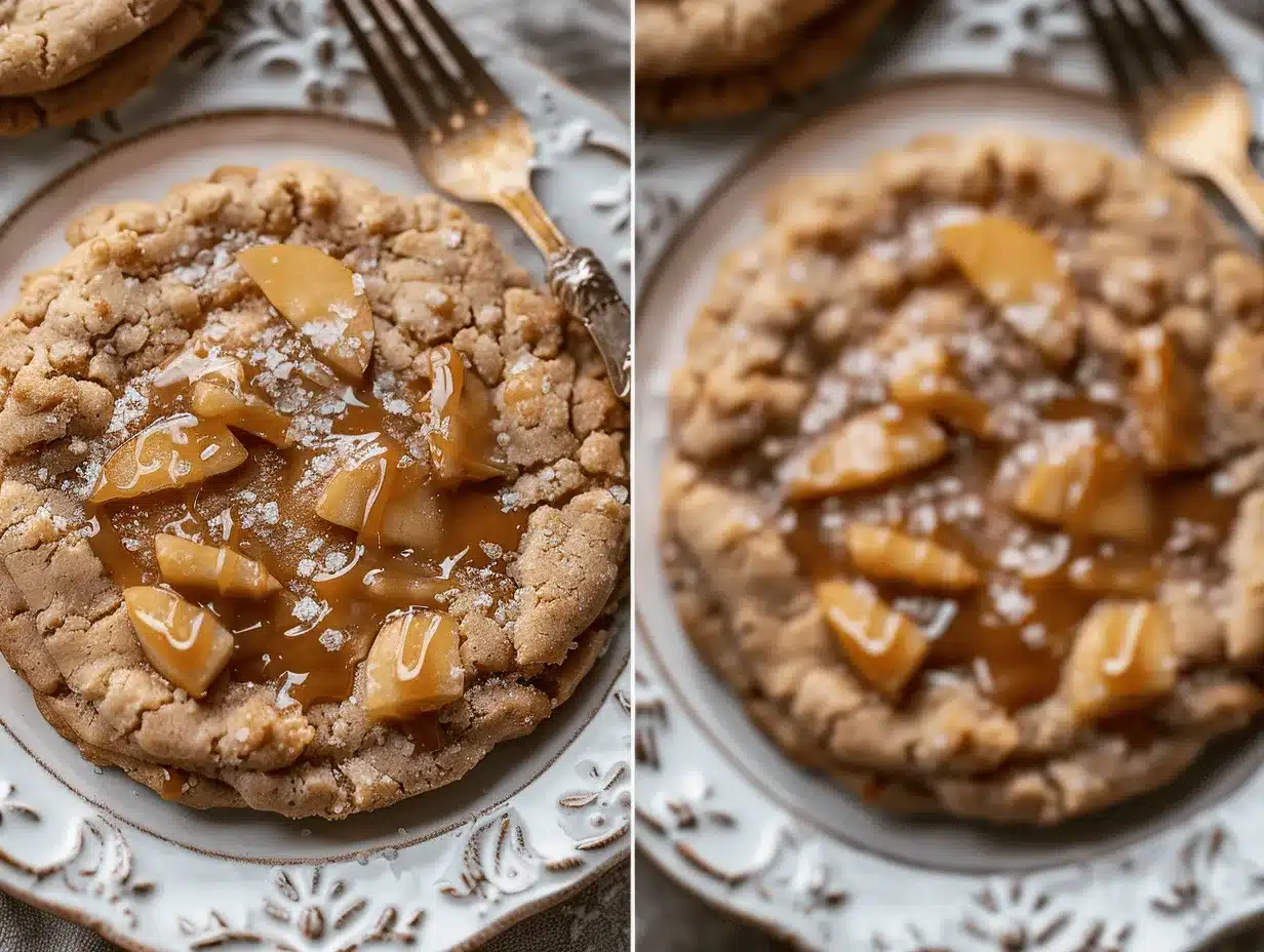 salted caramel apple pie cookies preparation steps