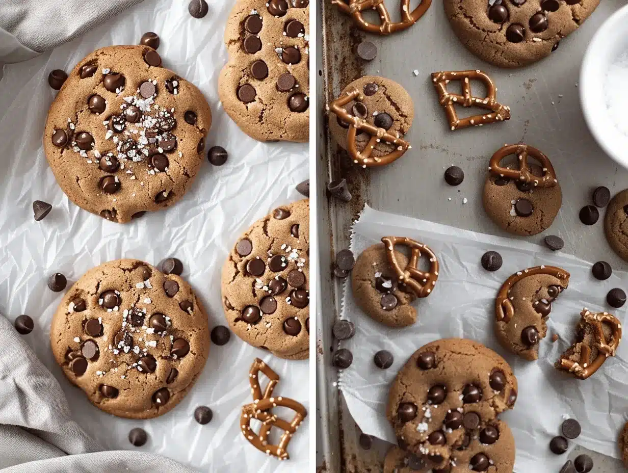 Salted Caramel Peanut Butter Pretzel Cookies preparation steps
