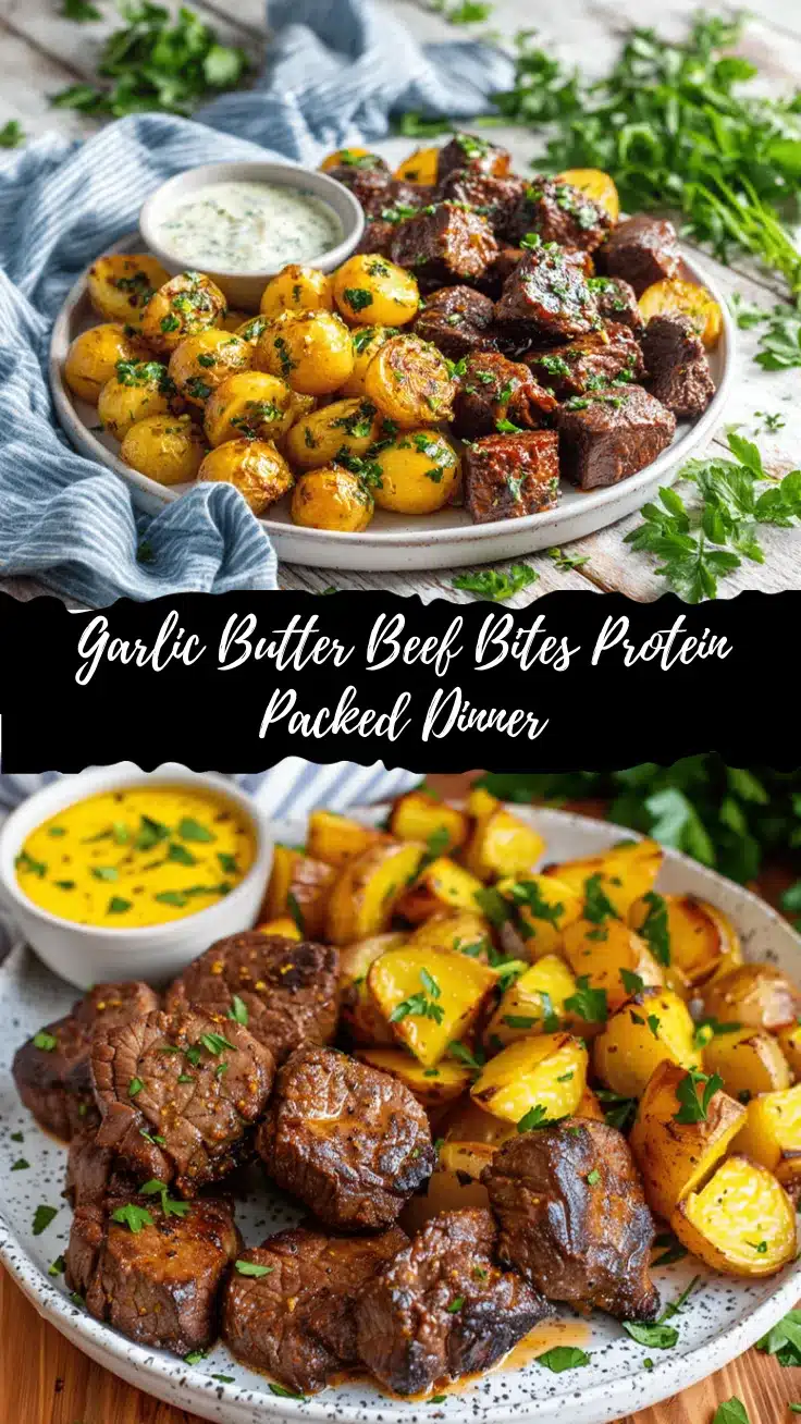 slow cooker garlic butter beef bites recipe