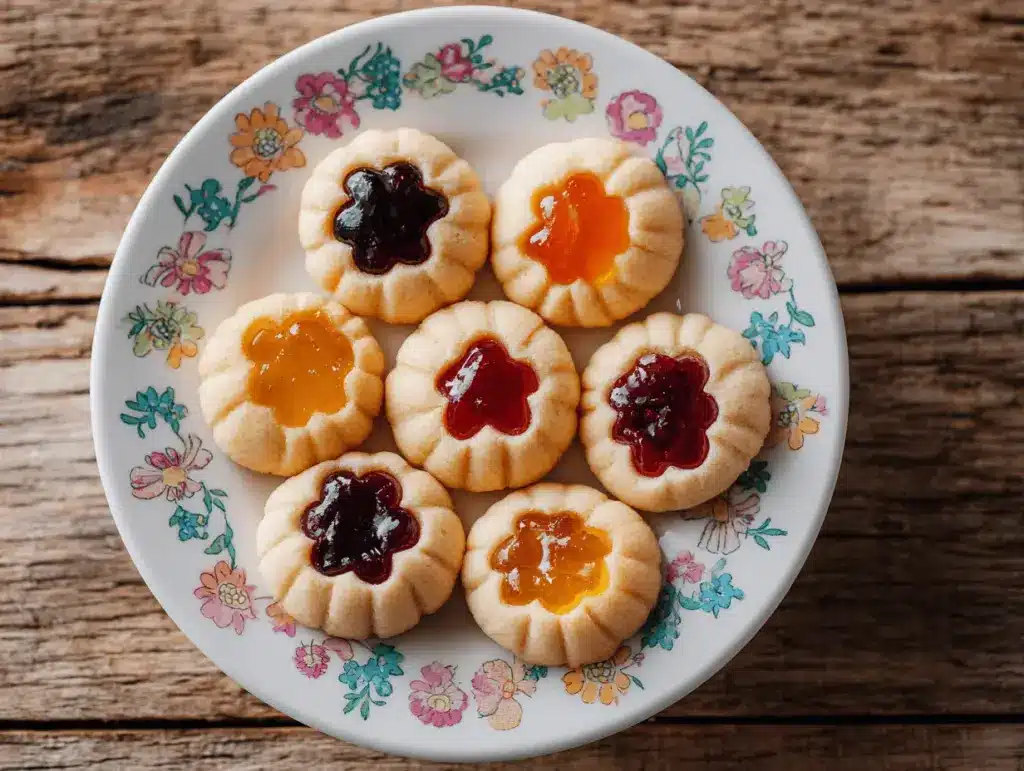 Spring Blossom Thumbprint Cookies - featured image