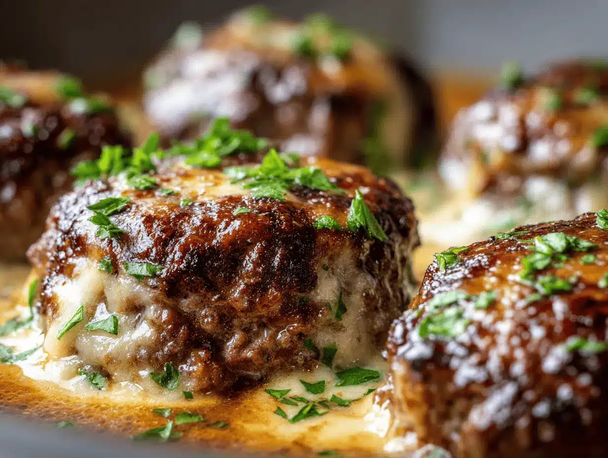 Amish hamburger steak bake preparation steps