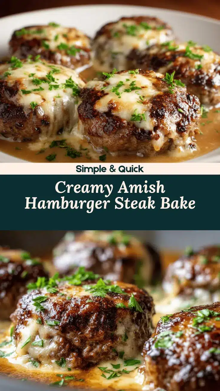 Amish hamburger steak bake recipe