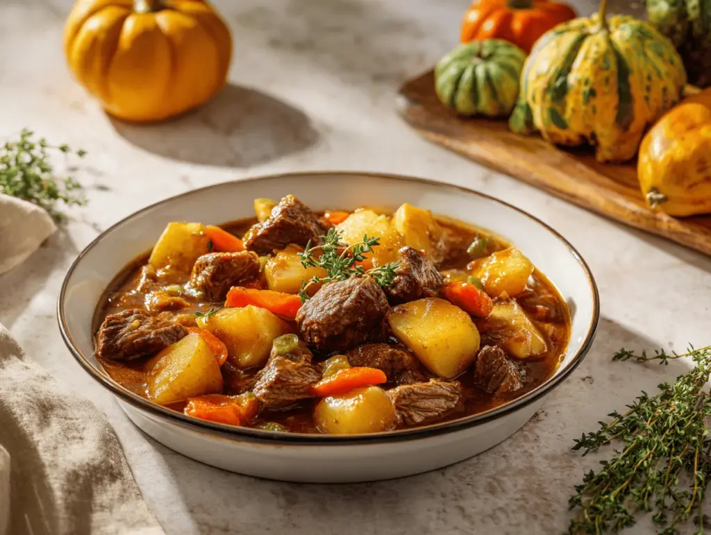 autumn beef stew - featured image