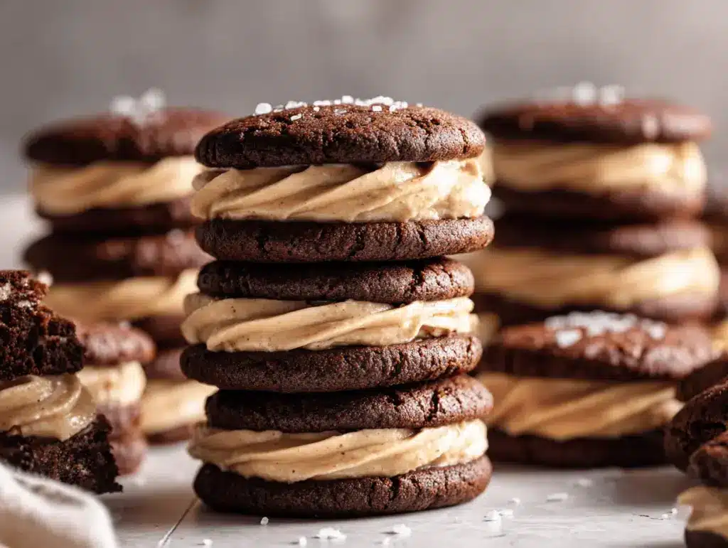 brownie cookie sandwiches - featured image