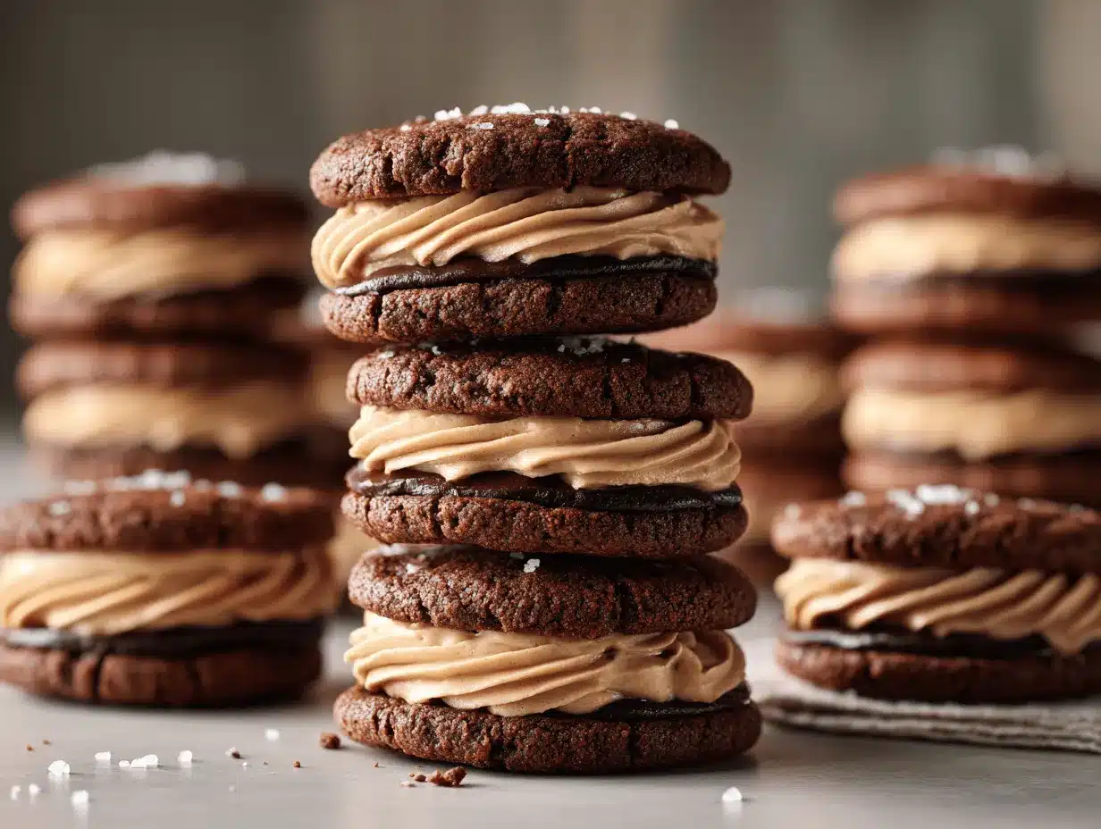 brownie cookie sandwiches preparation steps