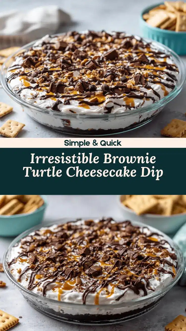 brownie turtle cheesecake dip recipe