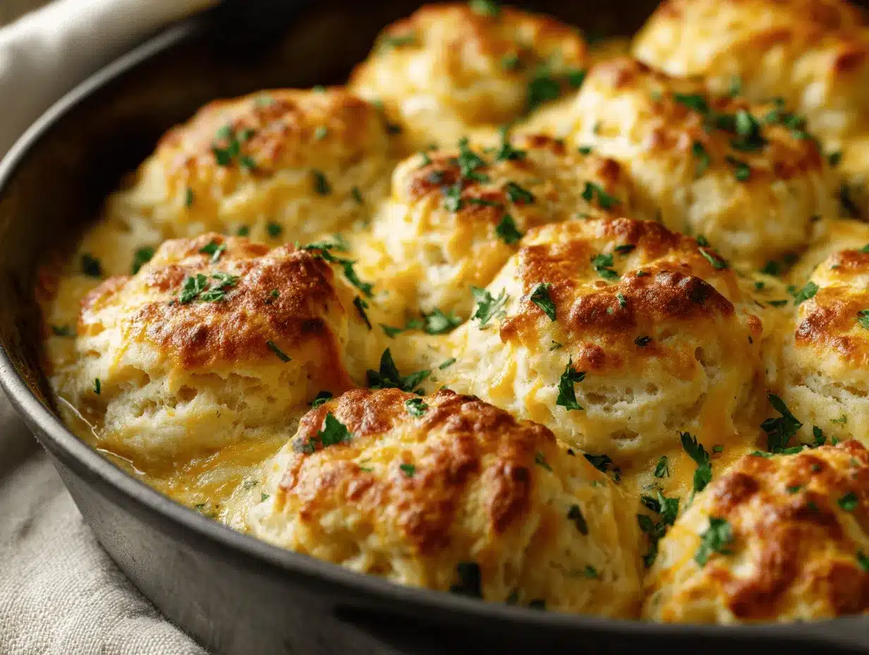 Cheddar Bay Biscuit Chicken Pot Pie preparation steps