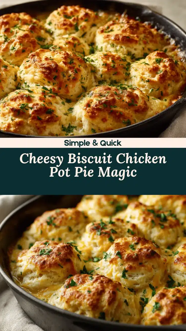 Cheddar Bay Biscuit Chicken Pot Pie recipe
