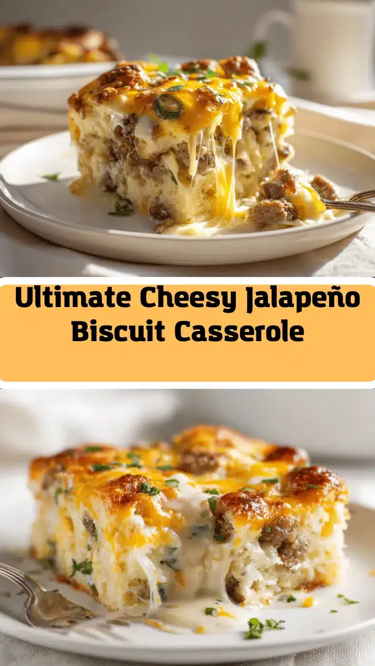 cheesy jalapeño biscuits and gravy casserole recipe