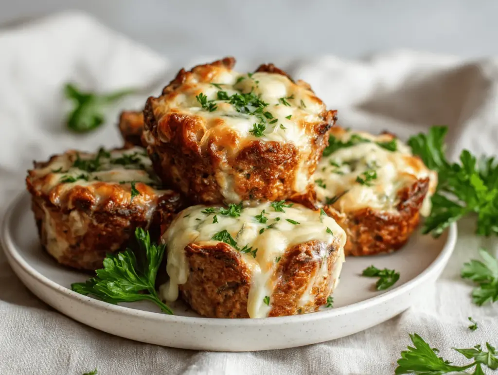 Cheesy Ranch Chicken Meatloaf Minis - featured image