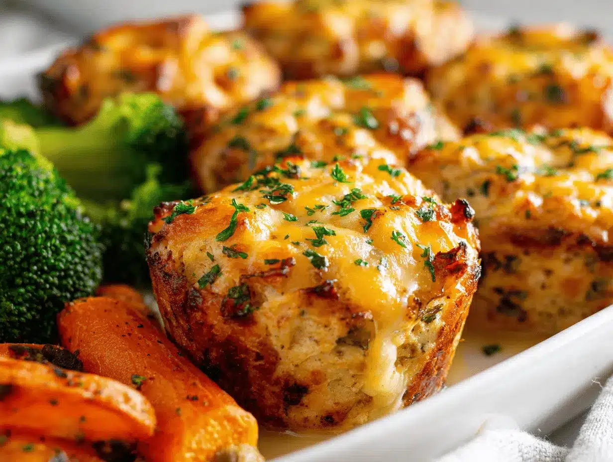 cheesy ranch chicken meatloaf muffins preparation steps