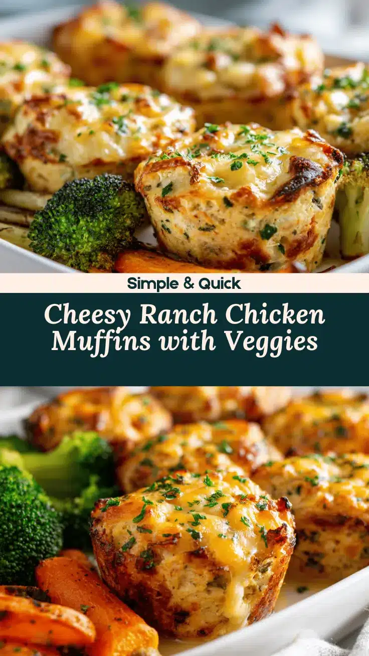 cheesy ranch chicken meatloaf muffins recipe