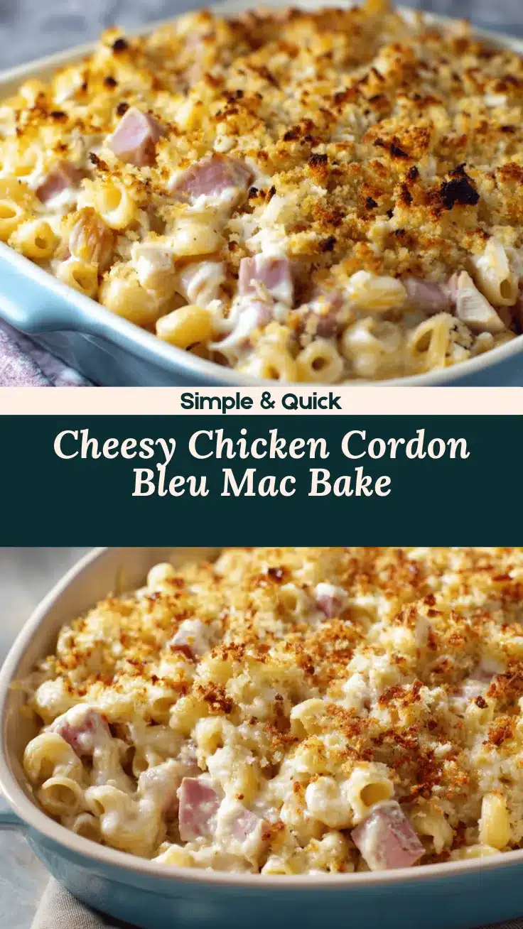 chicken cordon bleu mac and cheese recipe