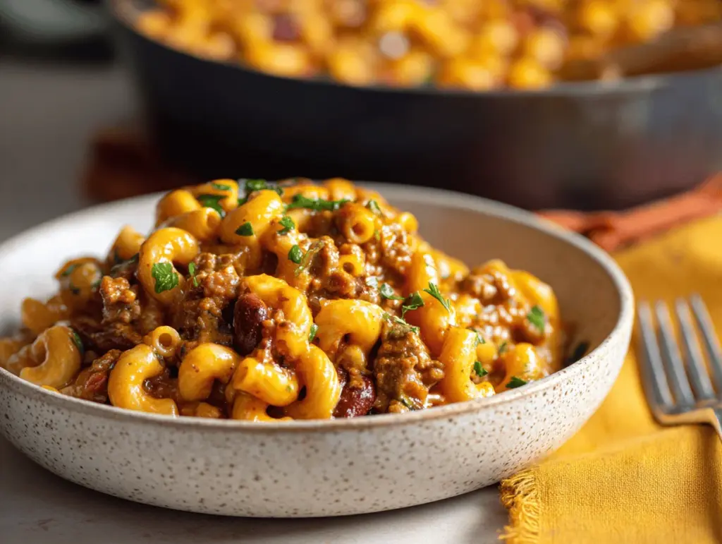 chili macaroni recipe - featured image