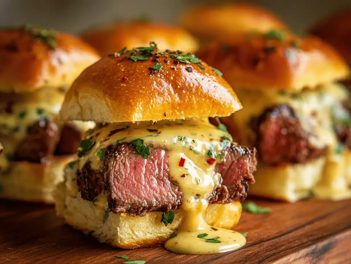 Cowboy Butter Steak Sliders preparation steps